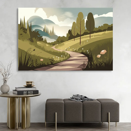 Omaha Nature Trails Living Room - Canvas Wall Art