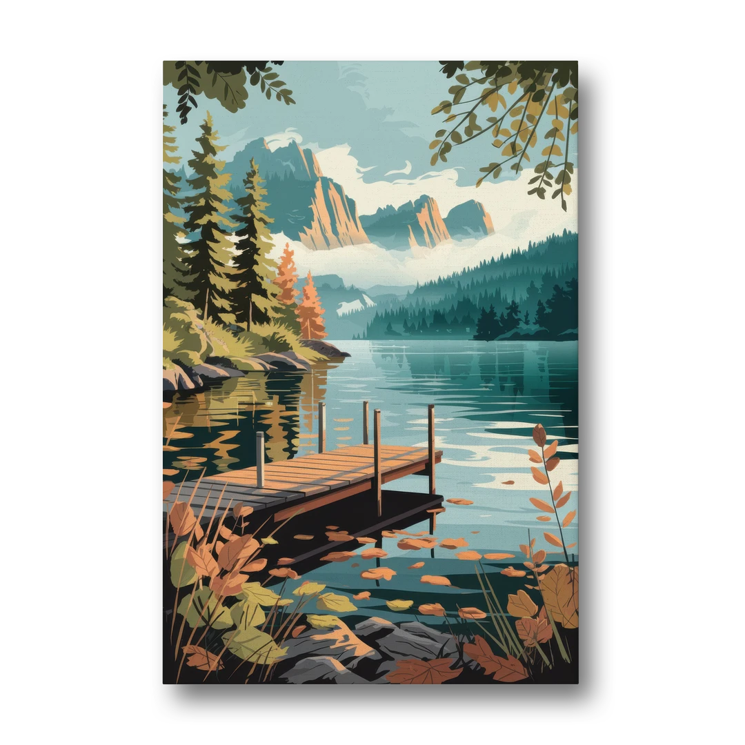 Ontario Lakeside Bliss - Canvas Wall Art - Front