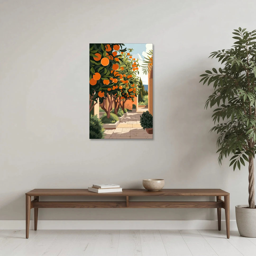 Orlando Citrus Grove Design - Canvas Wall Art - Coffee Table - 24x36