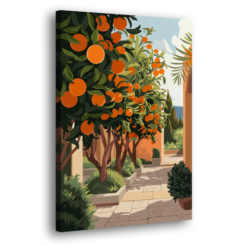 Orlando Citrus Grove Design - Canvas Wall Art