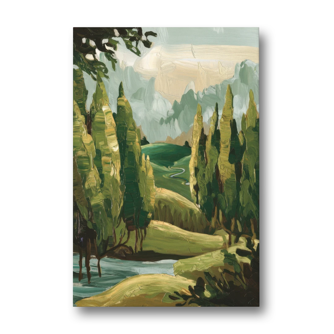 Orlando Lake Eola Reflection - Canvas Wall Art - Front