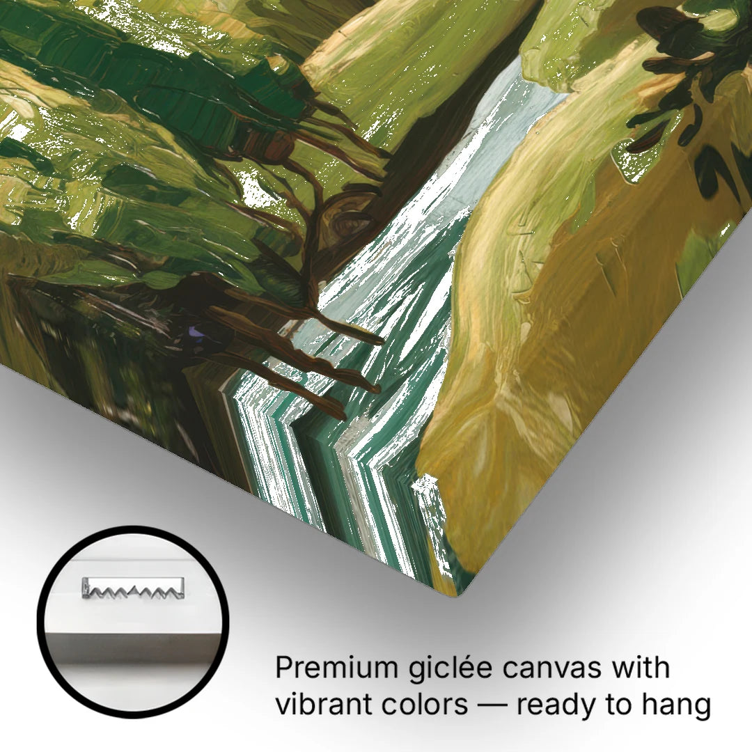 Orlando Lake Eola Reflection - Canvas Wall Art - Gallery Wrap Corner