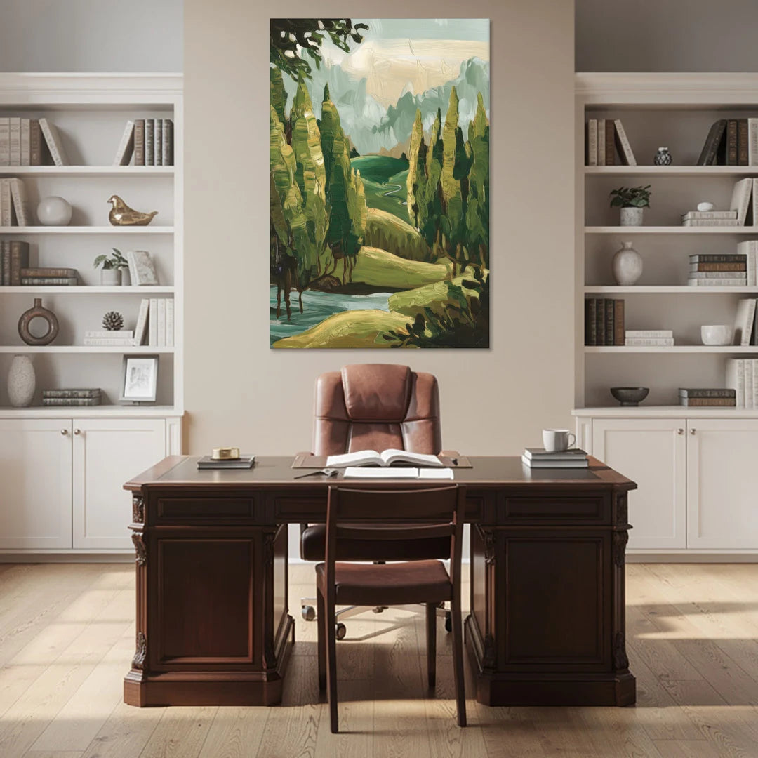 Orlando Lake Eola Reflection - Canvas Wall Art - Office - 40x60