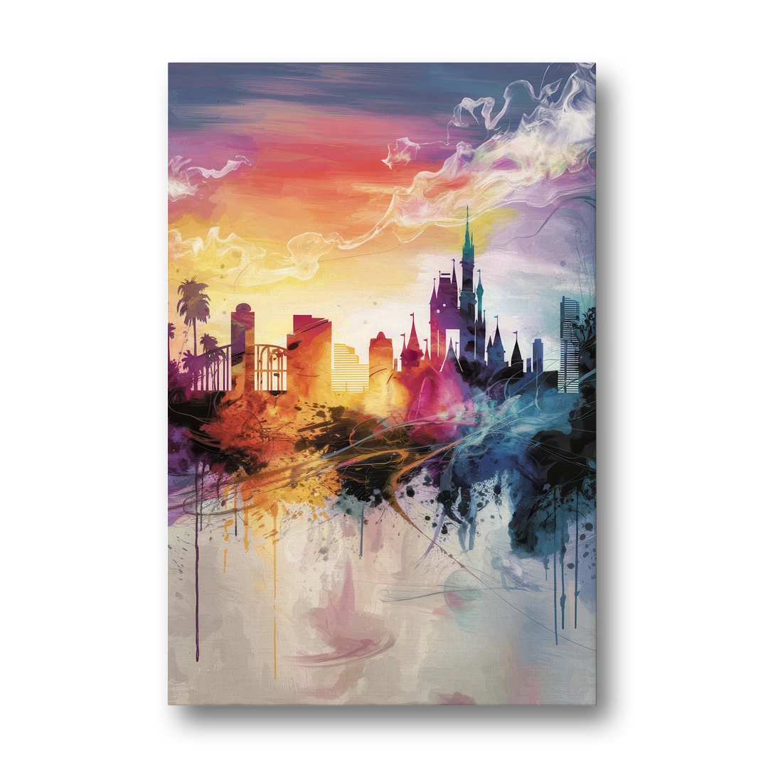 Orlando Skyline at Sunset - Canvas Wall Art - Front
