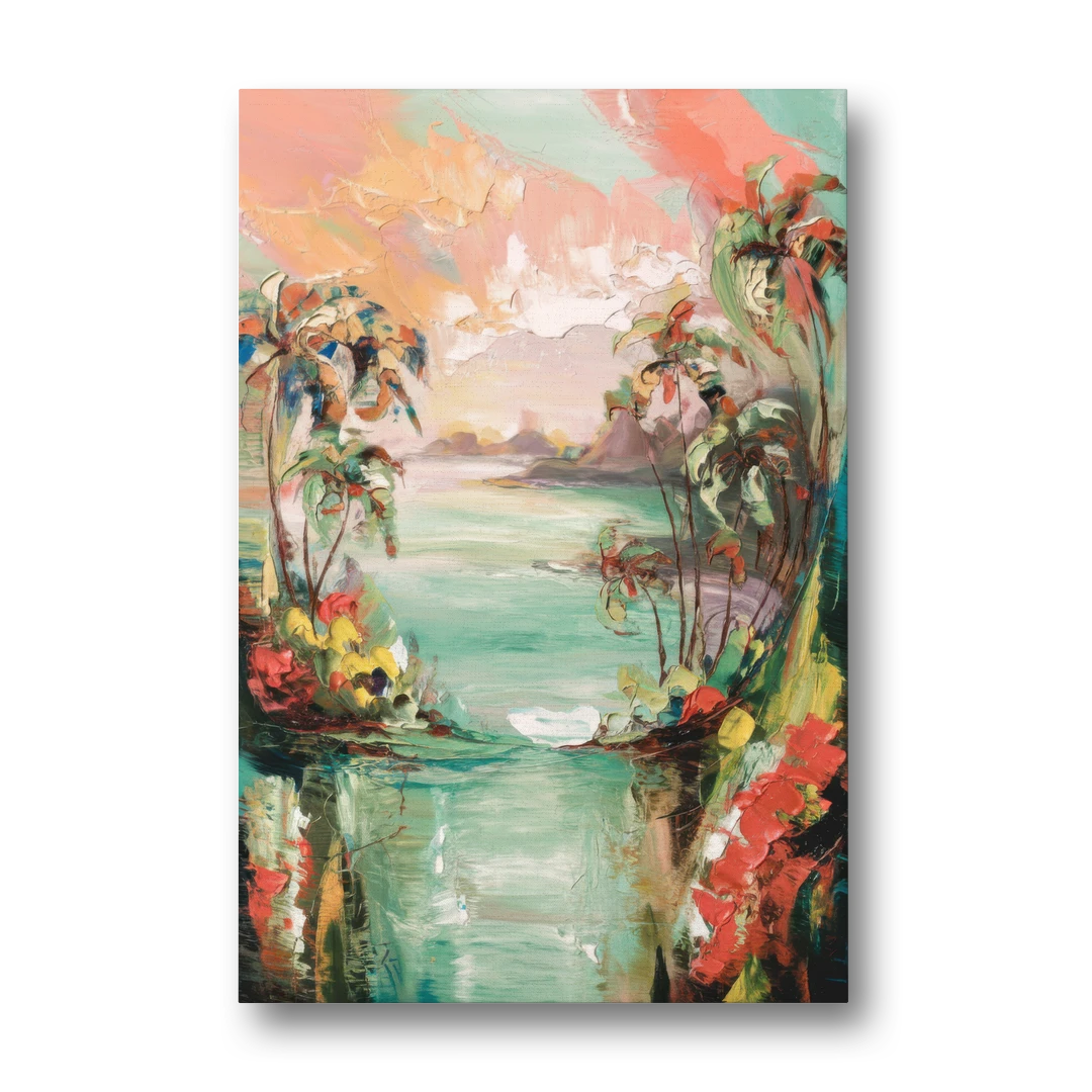 Orlando Tropical Landscape - Canvas Wall Art - Front