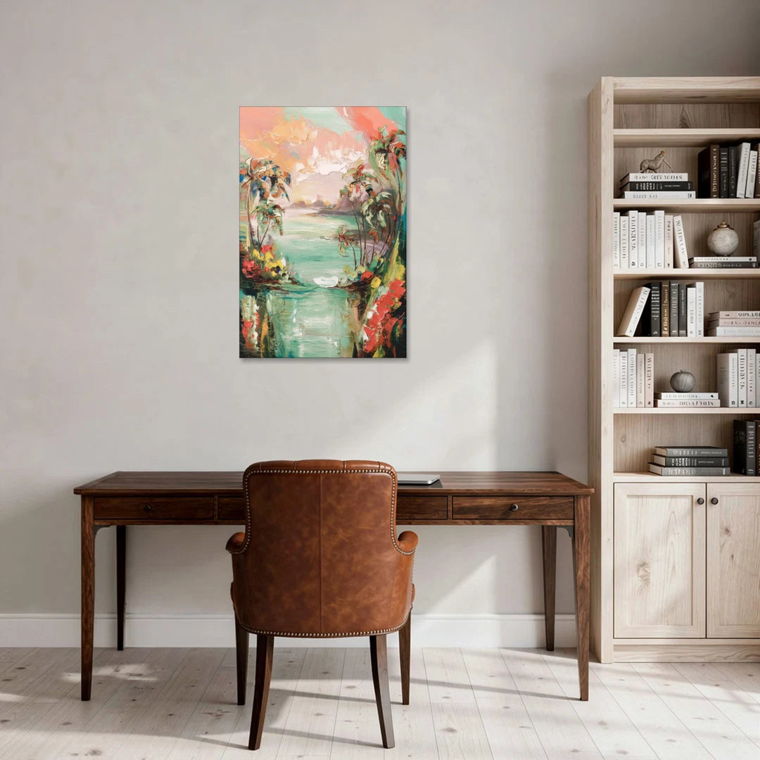 Orlando Tropical Landscape - Canvas Wall Art - Office - 24x36