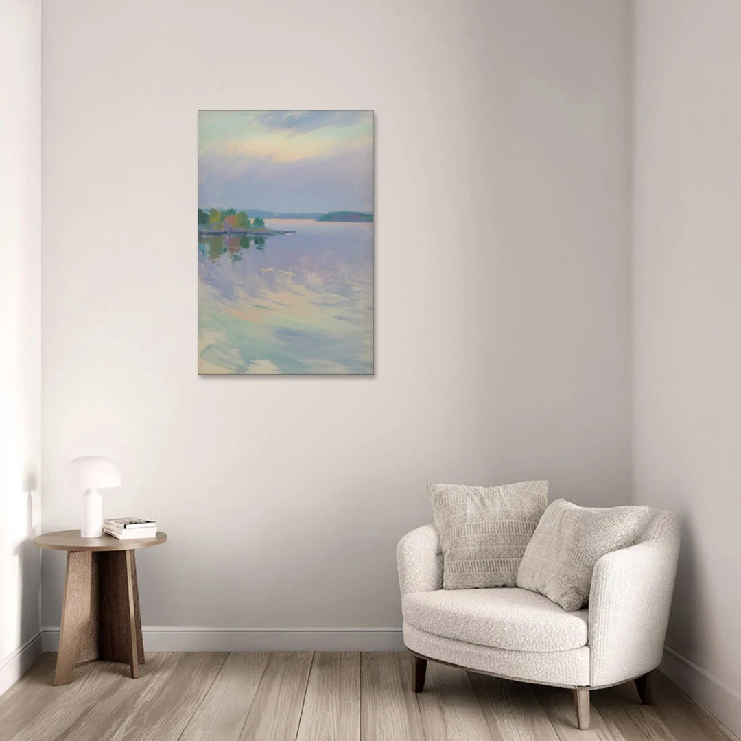 Oslo Fjord Serenity - Canvas Wall Art - Sofa - 24x36