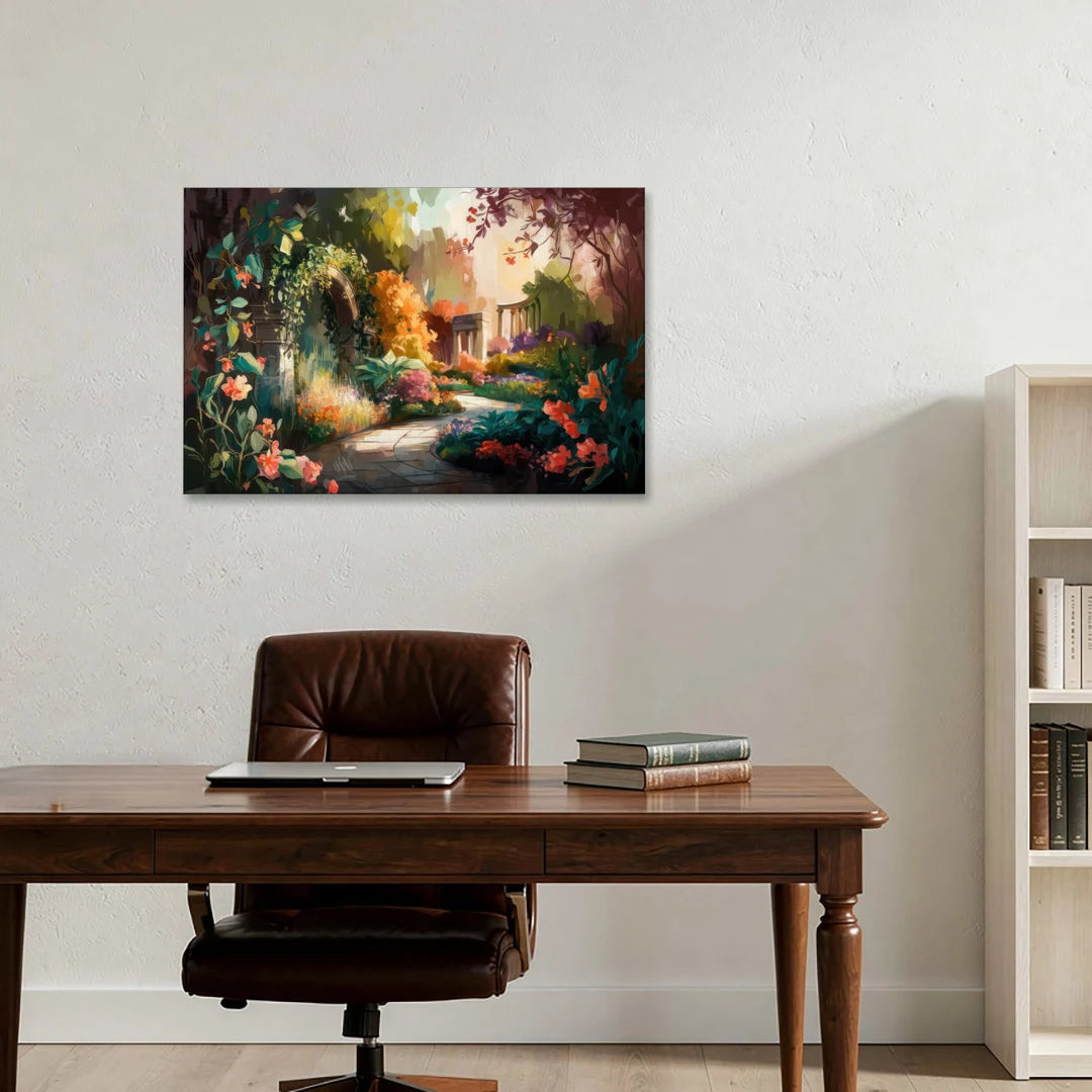Oxford Botanical Gardens - Canvas Wall Art - Office - 36x24
