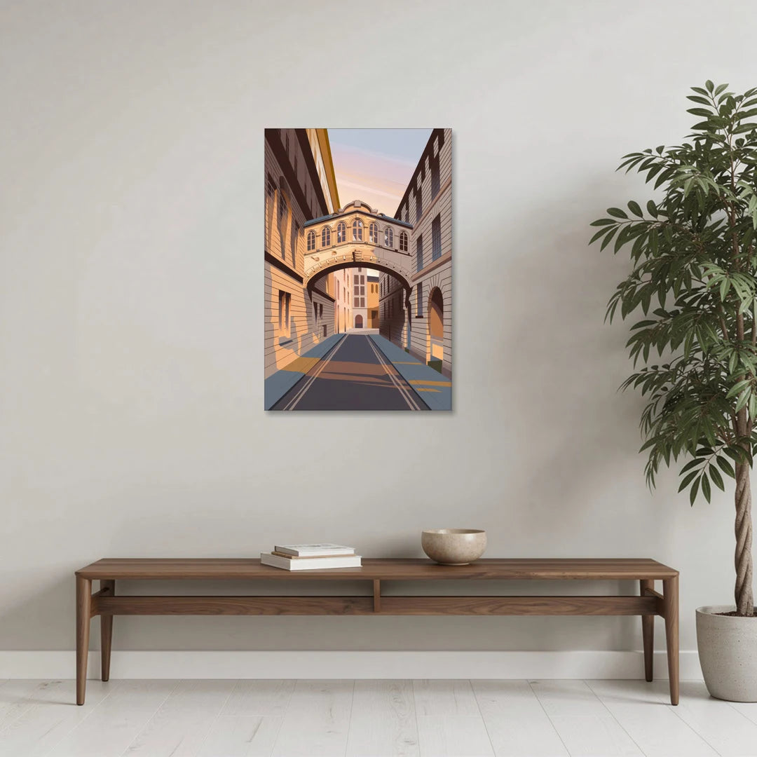 Oxford Bridge of Sighs - Canvas Wall Art - Coffee Table - 24x36
