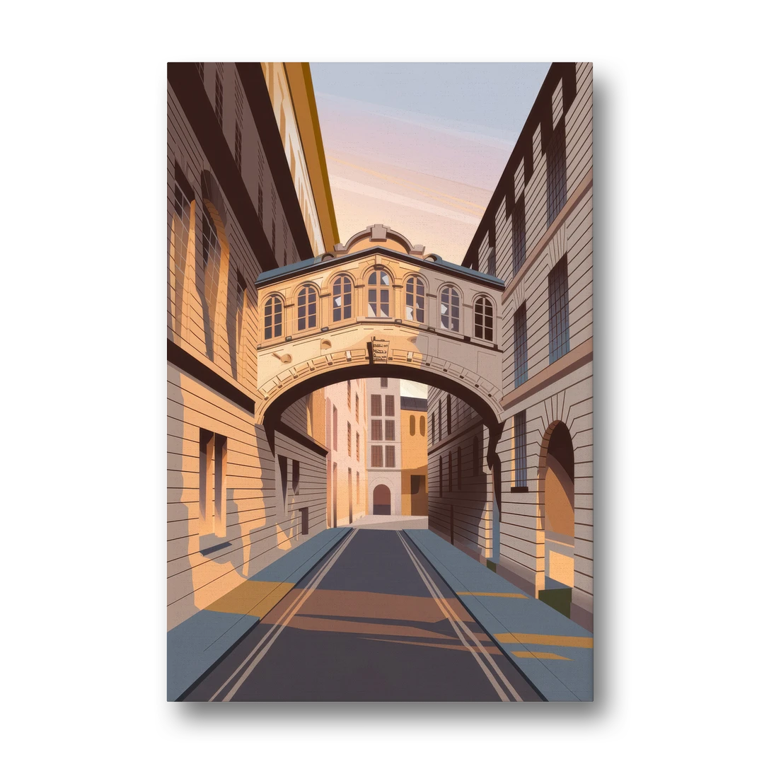 Oxford Bridge of Sighs - Canvas Wall Art - Front