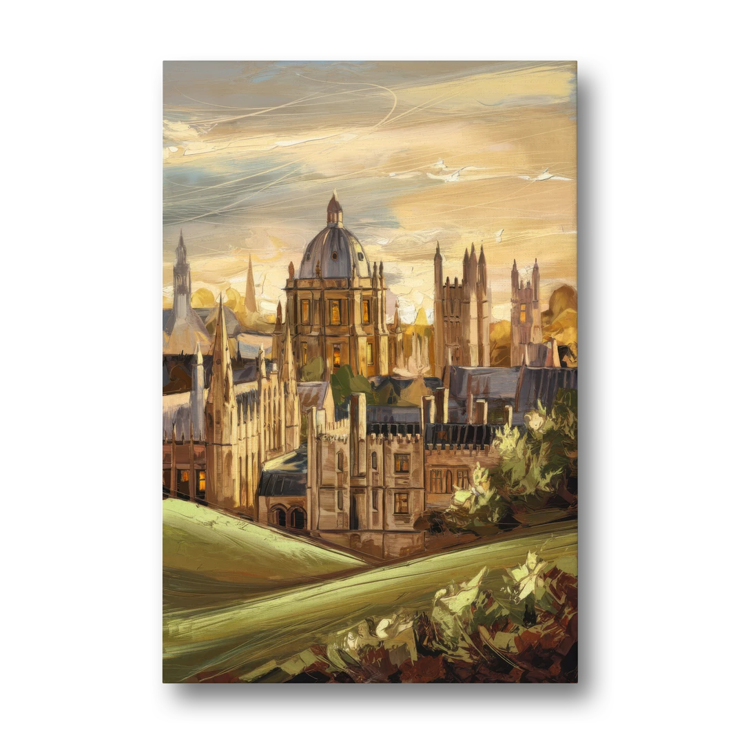 Oxford Dreaming Spires - Canvas Wall Art - Front