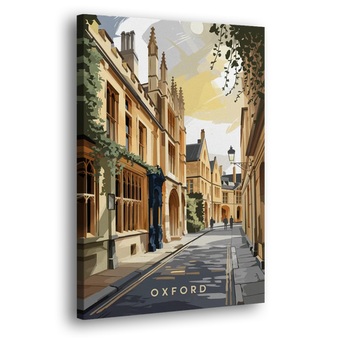Oxford Historic Streets - Canvas Wall Art