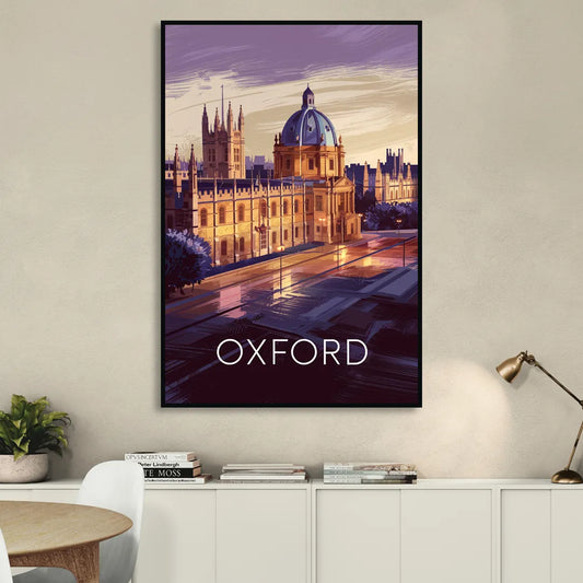 Oxford Timeless Elegance Living Room - Black Canvas Wall Art