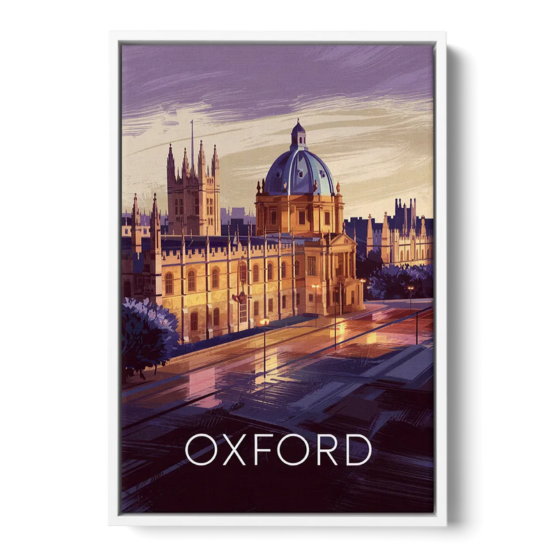 Oxford Timeless Elegance Front - White Canvas Wall Art