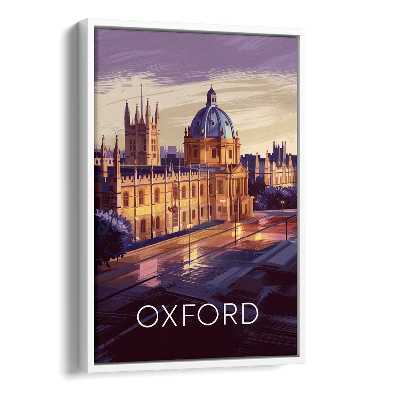 Oxford Timeless Elegance Side - White Canvas Wall Art