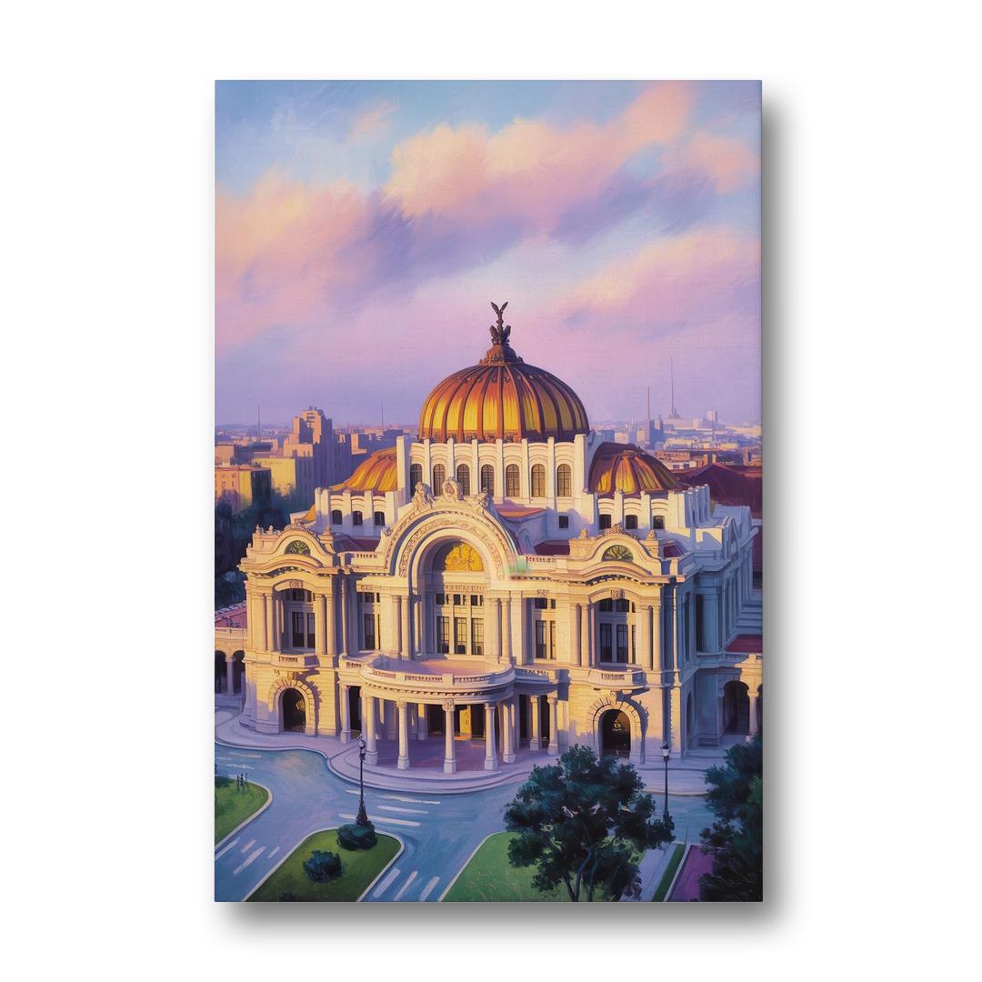 Palacio de Bellas Artes - Canvas Wall Art - Front