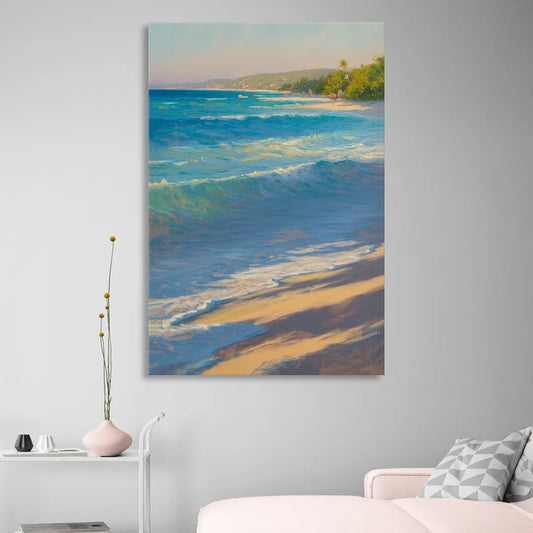Palancar Beach Waters Living Room - Canvas Wall Art