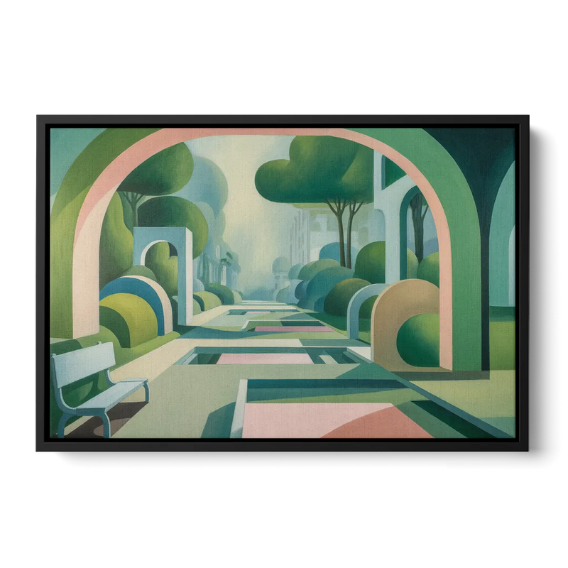 Parco Sempione Bliss Front - Black Canvas Wall Art