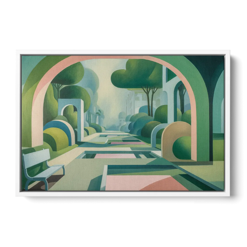 Parco Sempione Bliss Front - White Canvas Wall Art