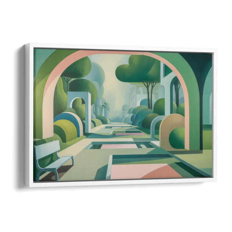 Parco Sempione Bliss Side - White Canvas Wall Art