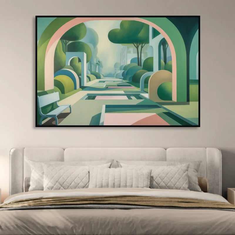 Parco Sempione Bliss Sitting Room - Black Canvas Wall Art