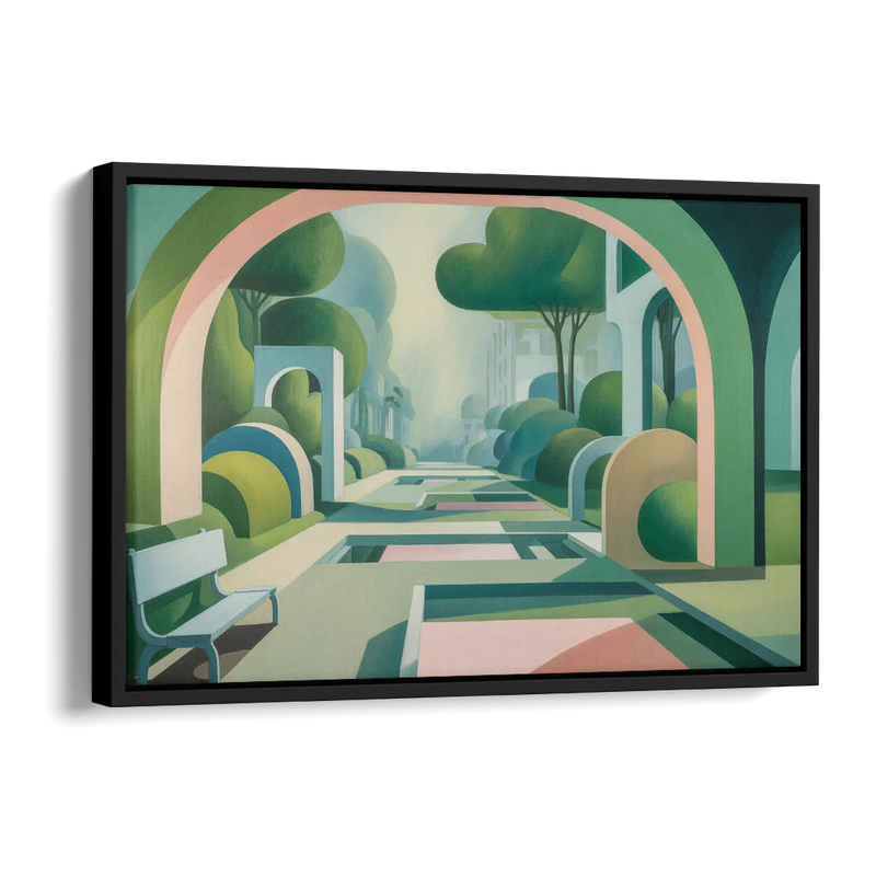 Parco Sempione Bliss Side - Black Canvas Wall Art