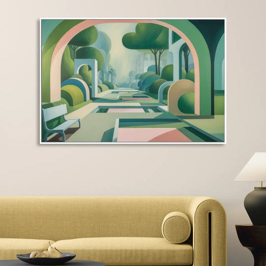 Parco Sempione Bliss Living Room - White Canvas Wall Art