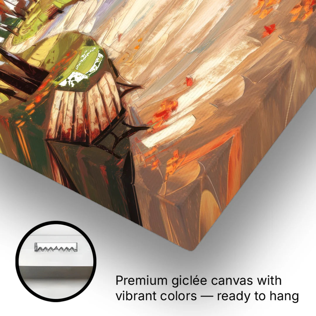 Park City Autumn Colors - Canvas Wall Art - Gallery Wrap Corner