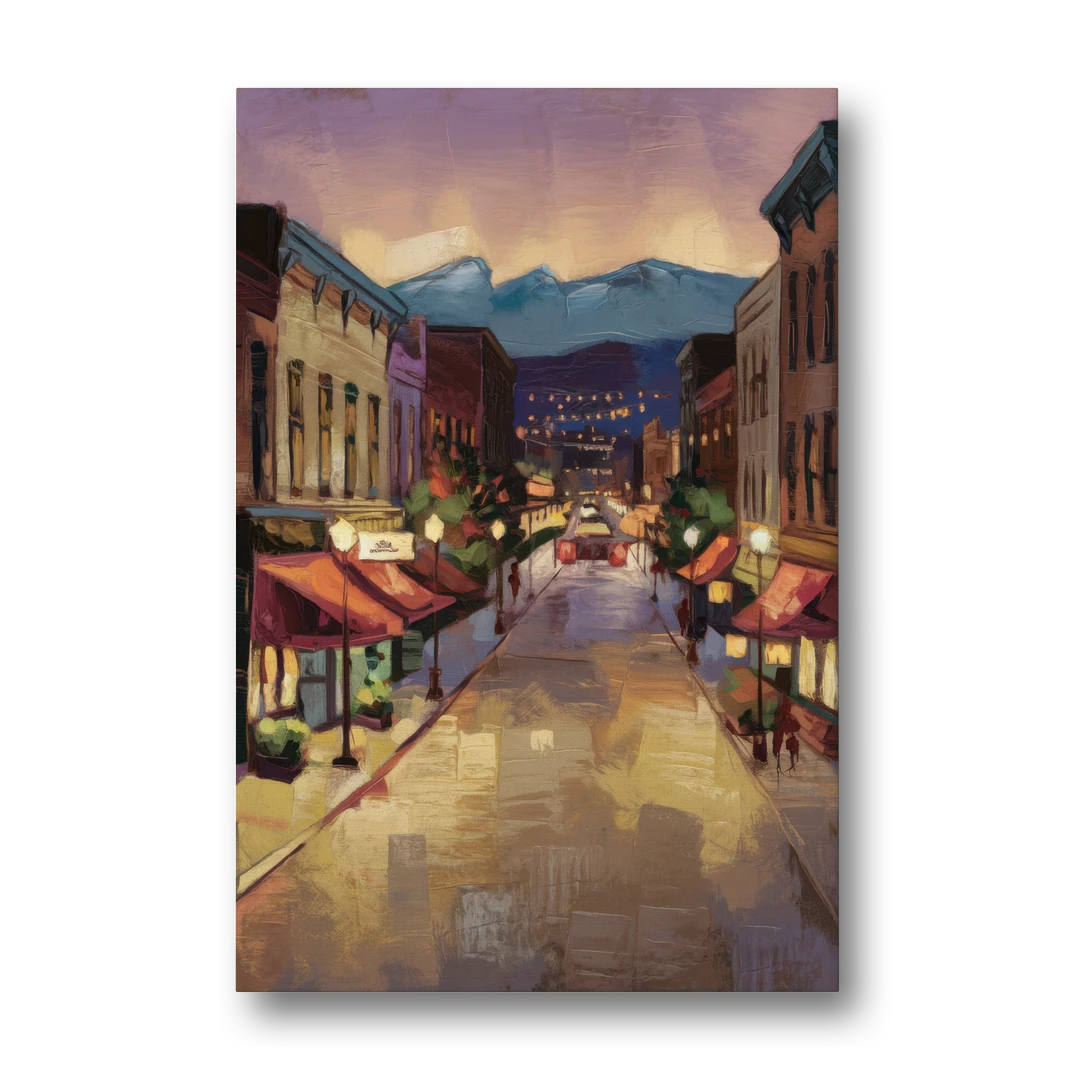 Park City Historic Main Street - Canvas Wall Art - Front