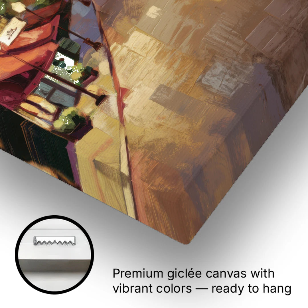 Park City Historic Main Street - Canvas Wall Art - Gallery Wrap Corner