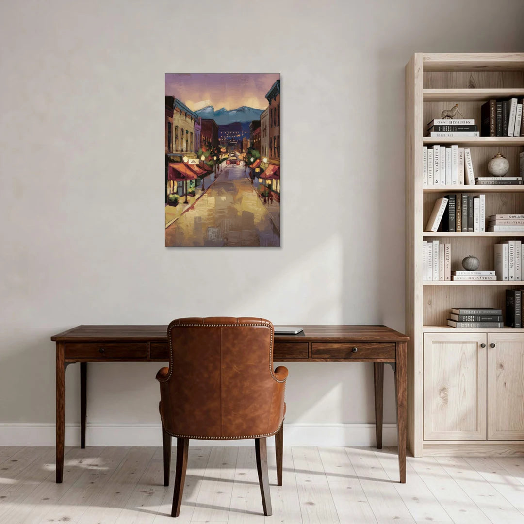 Park City Historic Main Street - Canvas Wall Art - Office - 24x36