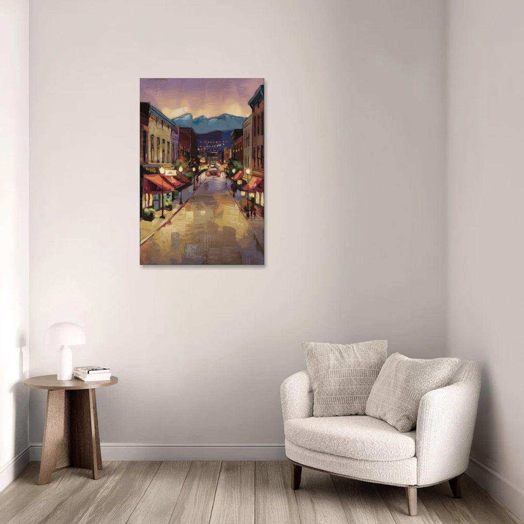 Park City Historic Main Street - Canvas Wall Art - Sofa - 24x36