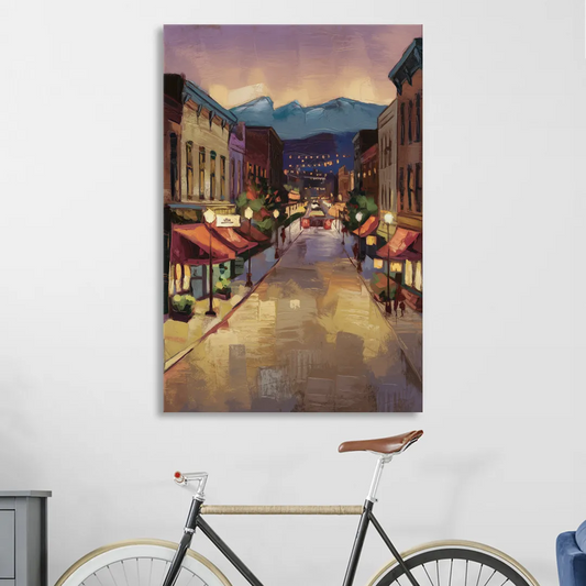 Park City Historic Main Street Living Room - Canvas Wall Art