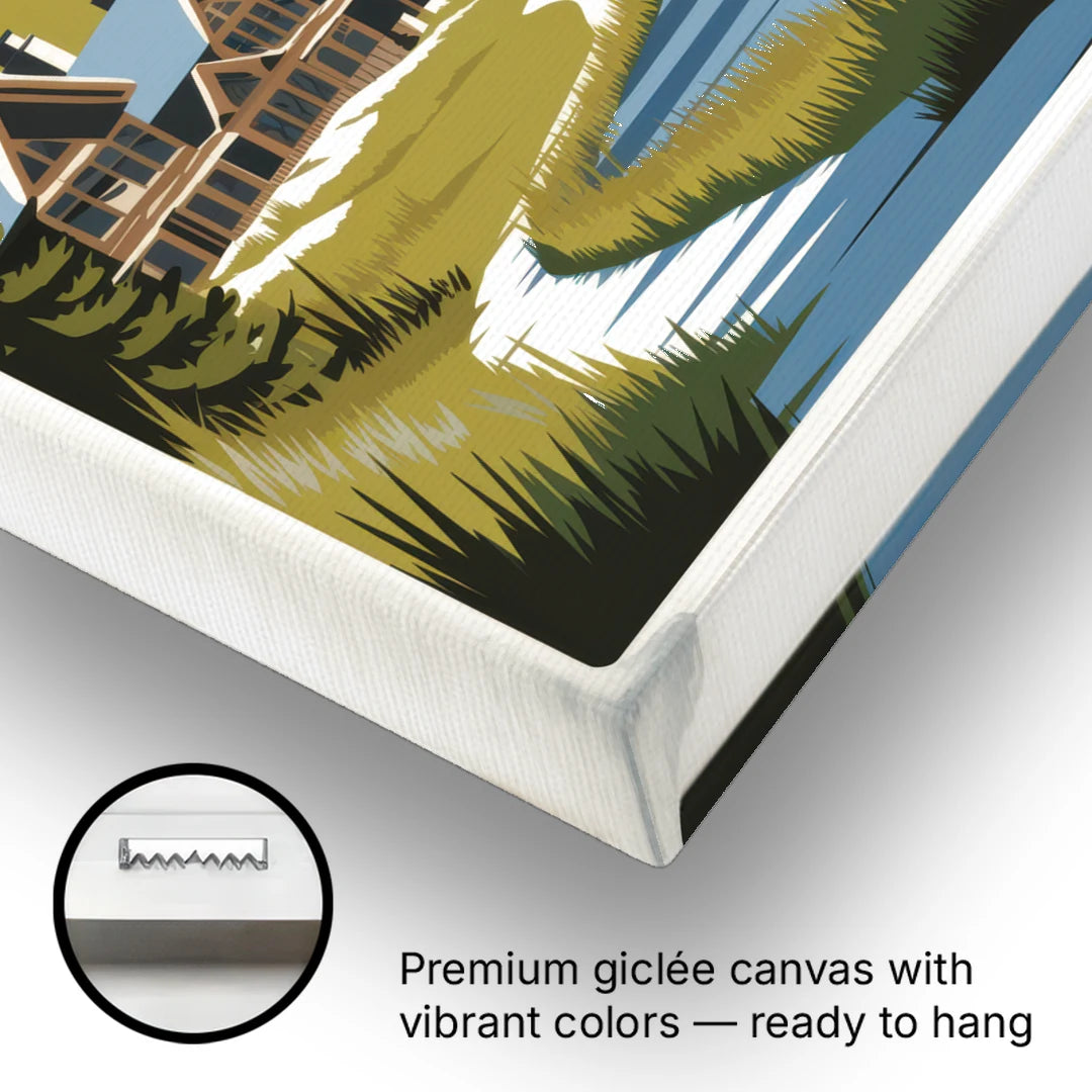 Park City Outdoor Adventure - Canvas Wall Art - Gallery Wrap Corner