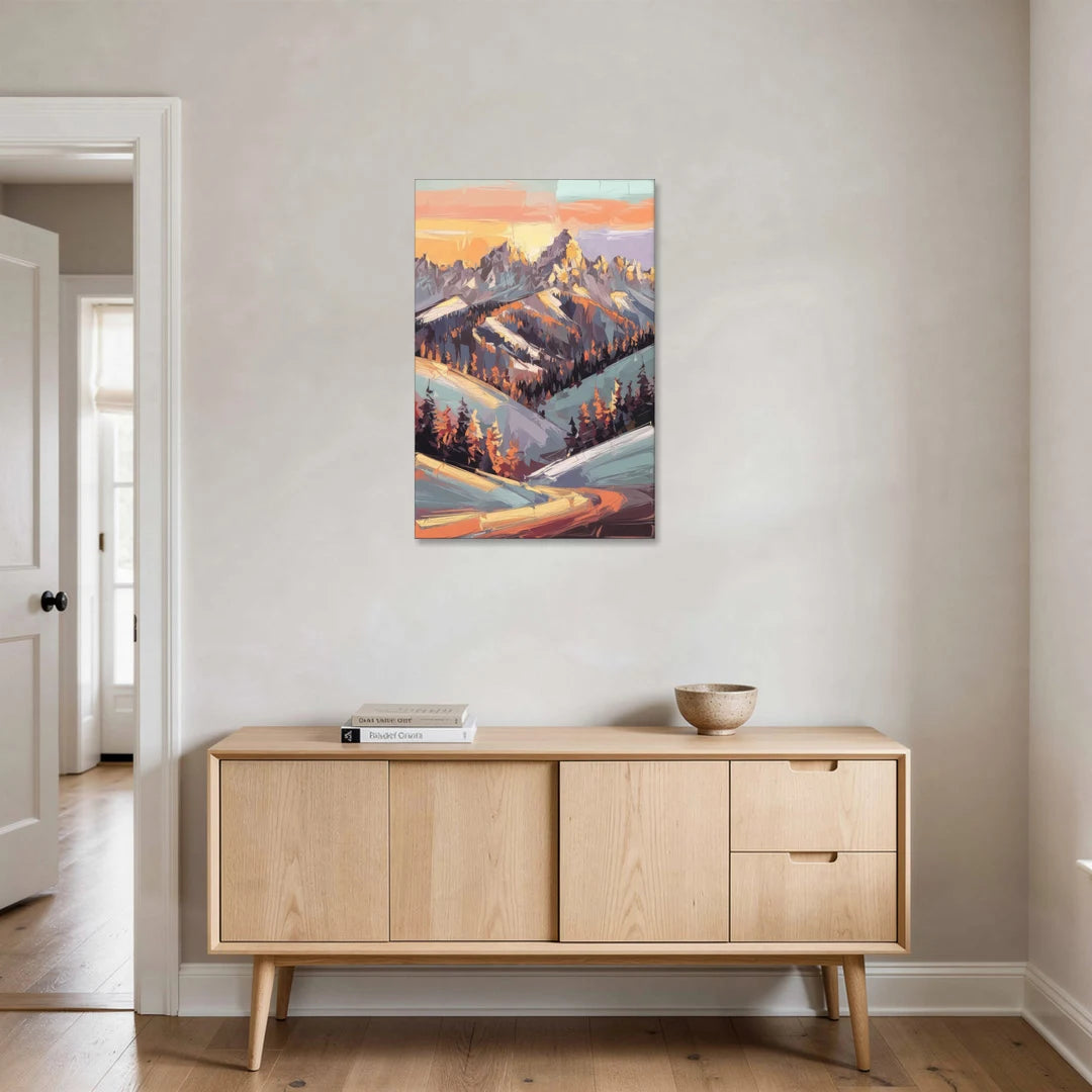 Park City Sunrise Panorama - Canvas Wall Art - Coffee Table - 24x36
