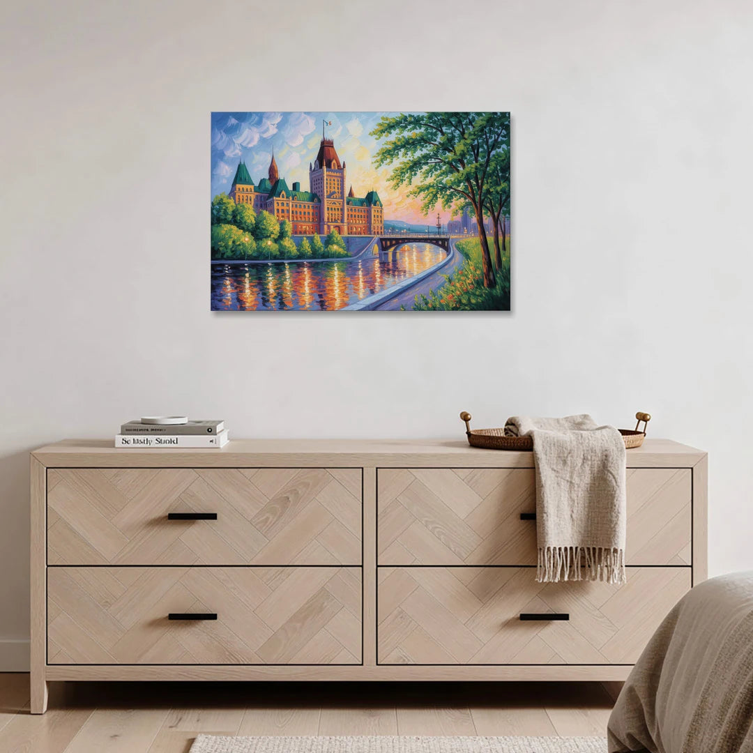 Parliament Building Quebec - Canvas Wall Art - Coffee Table - 36x24