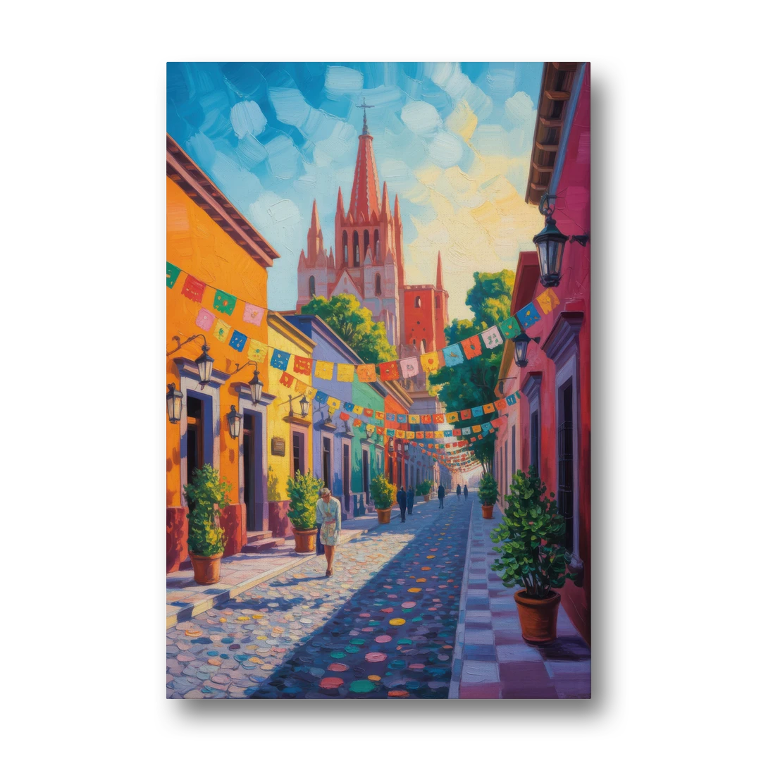 Parroquia de San Miguel - Canvas Wall Art - Front