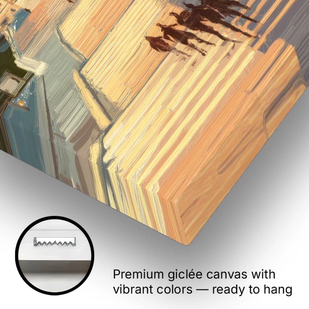 Philadelphia Art Museum Steps - Canvas Wall Art - Gallery Wrap Corner