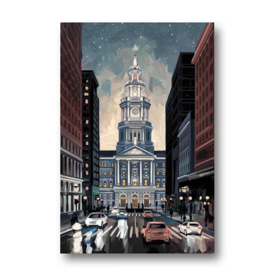 Philadelphia City Hall - Canvas Wall Art - Front