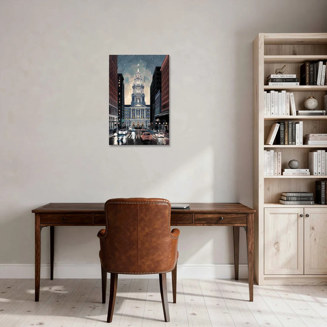 Philadelphia City Hall - Canvas Wall Art - Office - 20x30