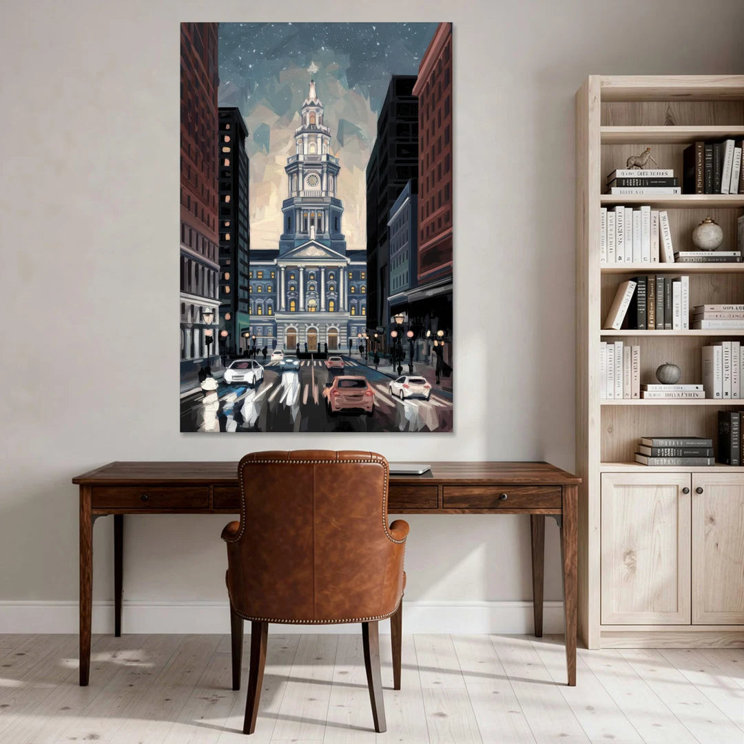 Philadelphia City Hall - Canvas Wall Art - Office - 40x60
