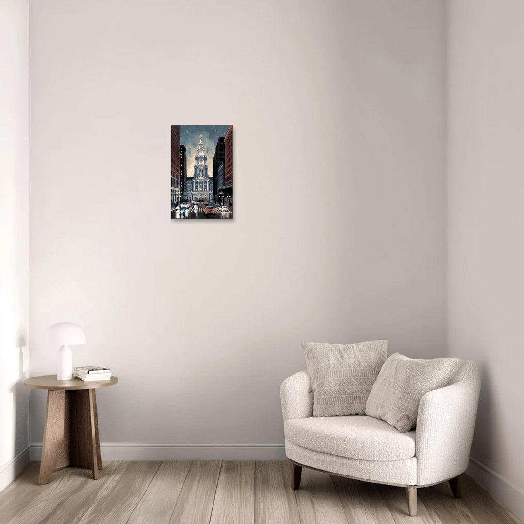 Philadelphia City Hall - Canvas Wall Art - Sofa - 12x18