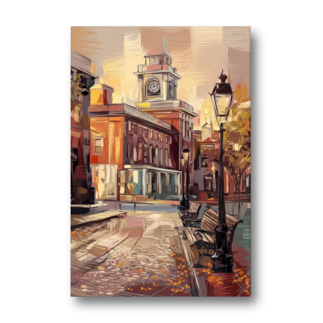 Philadelphia Historic District - Canvas Wall Art - Front