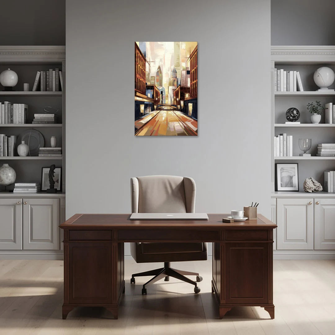 Philadelphia Market Street - Canvas Wall Art - Office - 24x36