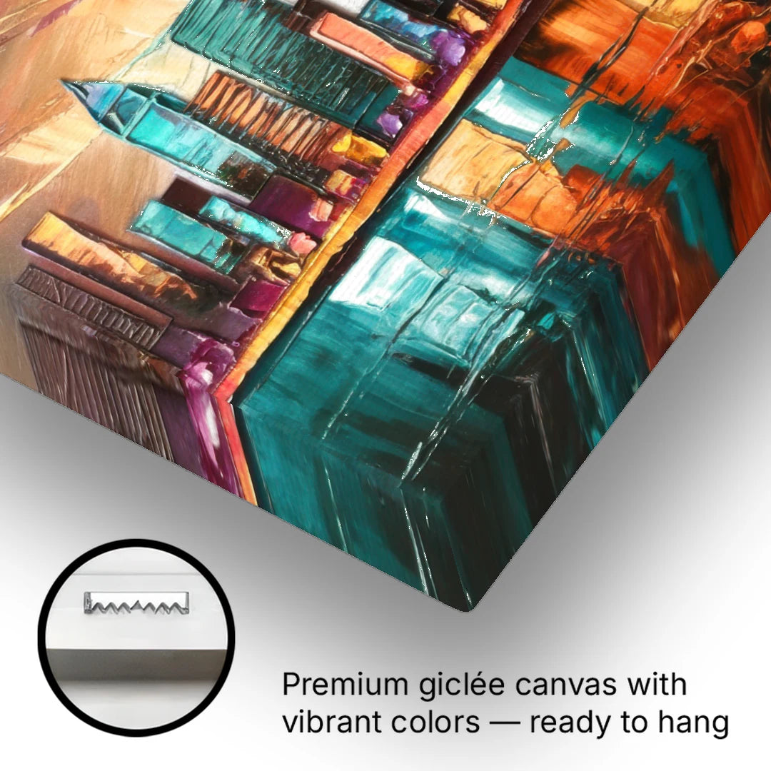 Philadelphia Mural Art - Canvas Wall Art - Gallery Wrap Corner