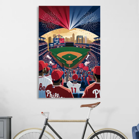 Philadelphia Phillies Celebration Living Room - Canvas Wall Art