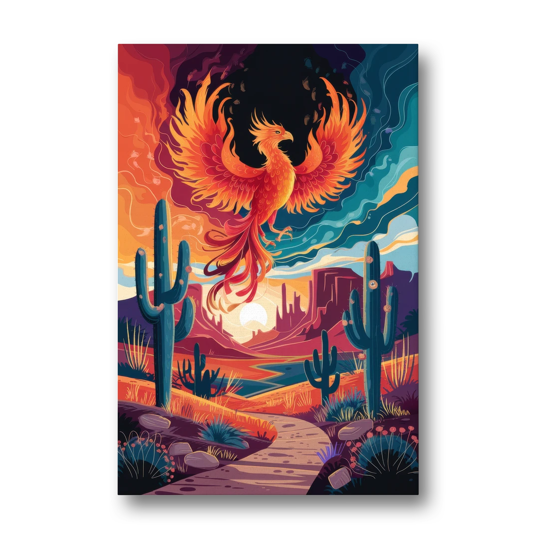 Phoenix Desert Landscape - Canvas Wall Art - Front