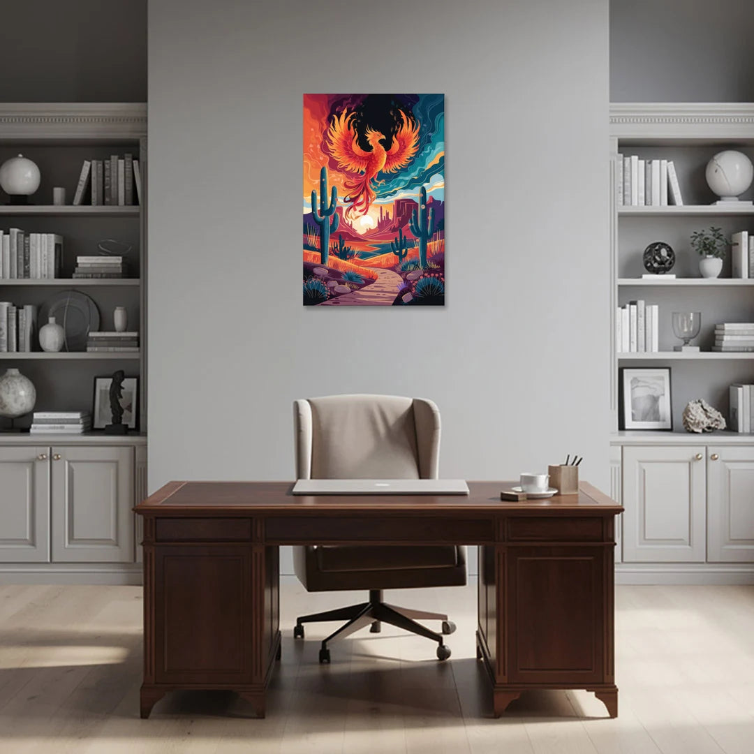 Phoenix Desert Landscape - Canvas Wall Art - Office - 24x36