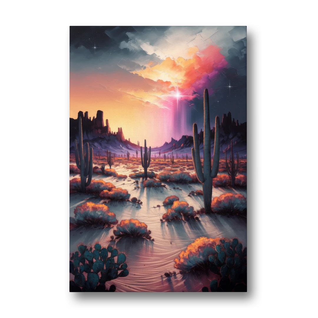Phoenix Desert Twilight Glow - Canvas Wall Art - Front