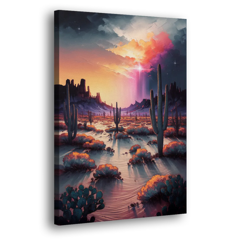 Phoenix Desert Twilight Glow - Canvas Wall Art